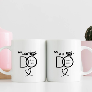 Anniversary Couples Mug Set — "We Still Do"
